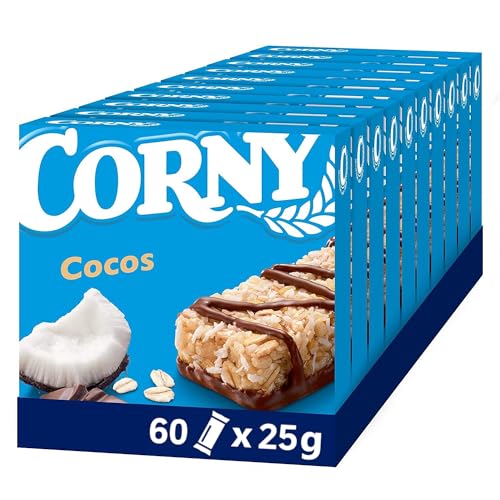 Müsliriegel Corny Classic Cocos, mit Kokos und Schokolade, Multipack 60x25g von Corny