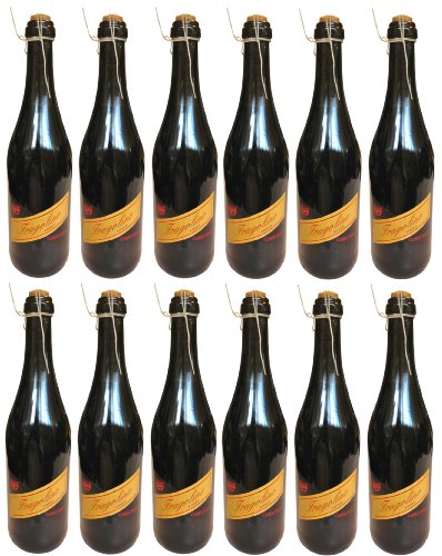 12 X Fragolino Rosso Corte Viola 0,75 L - Erdbeer-Perlwein - 10 % Vol. - Sparpack von Zewool