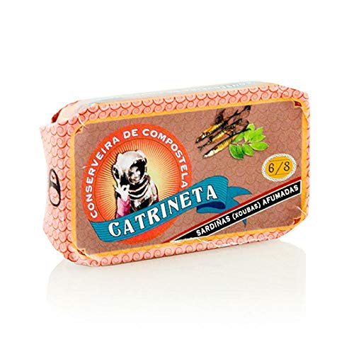 Sardinen (sardinas afumadas), ganz, geräuchert, Catrineta, 81g von Cortes GourMed