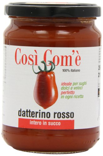 Cosi Com' Red Datterino Tomate im eigenen natürlichen Saft, 350 g, 3 Stück von Così Com'è