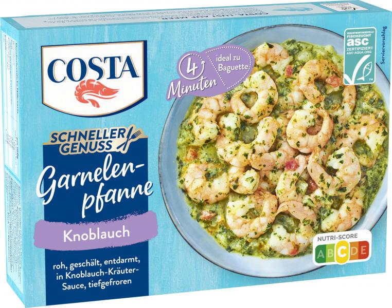 Costa Garnelen Pfanne Knoblauch von Costa