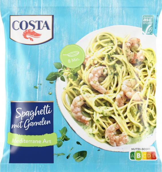 Costa Spaghetti mit Garnelen mediterrane Art von Costa