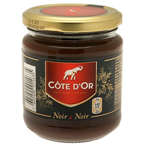 Côte D´Or Brotaufstrich mit Kakao, Schokoladenaufstrich, Noir / Noir, 300 g von Cote D'Or