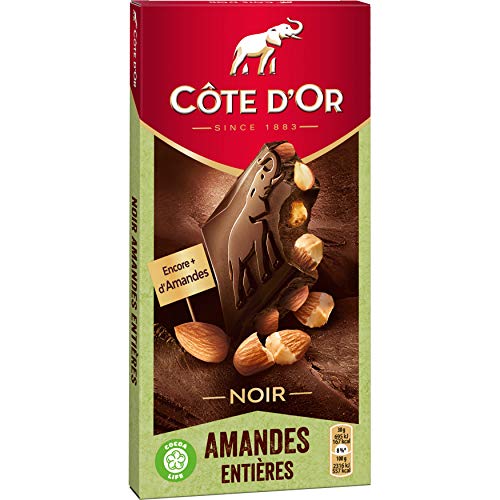 Cote d'Or Brüsseler Nuss, Zartbitter Mandel Tafelschokolade, 4er Pack (4 x 180 g) von Cote D'Or