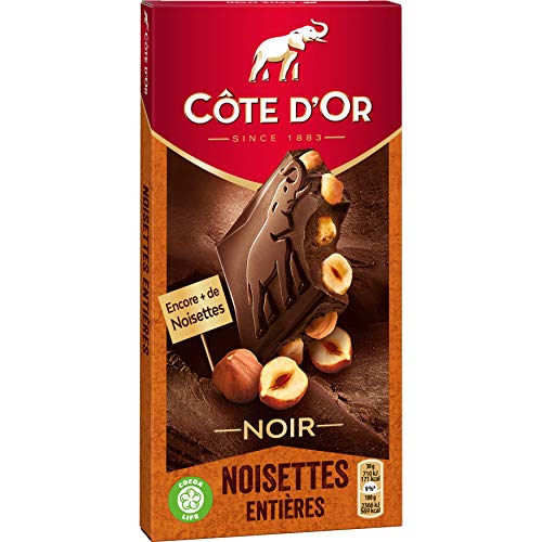 Cote d'Or Zartbitterschokolade Vollkorn-Haselnuss, 4er Pack (4 x 180 g) von Cote D'Or