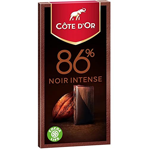 Goldküste, 86 % tiefschwarz, 100 g (10 Stück) von Côte d'O