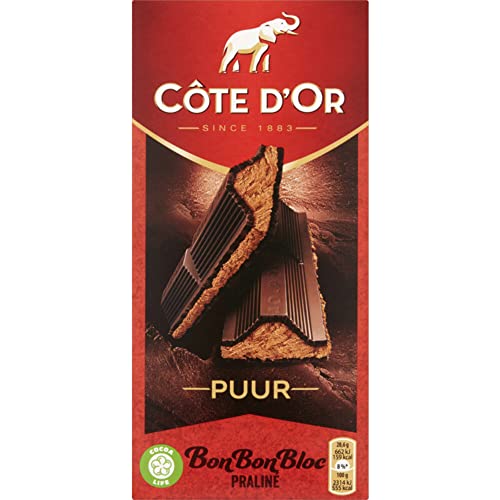 Côte d'Or Bonbonbloc Praline Puur Schokolade Rein 200G von Côte d'Or