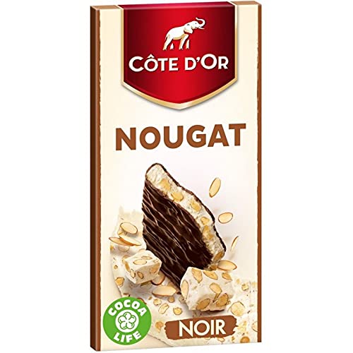 Schwarze Goldkante, Nougat, 130 g, 6 Stück von Côte d Or