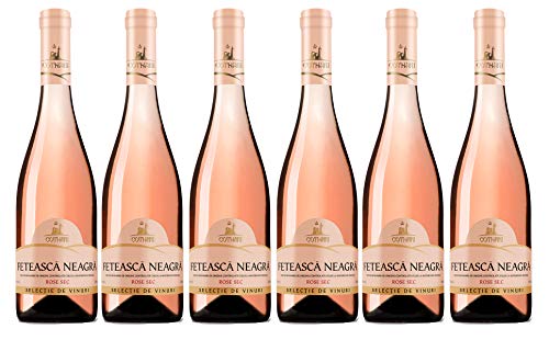 Cotnari Selectie de Vinuri | Feteasca Neagra – Rumänischer Roséwein trocken | Weinpaket 6 x 0,75 L D.O.C.-C.M.D. von Cotnari