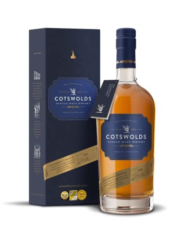 Cotswolds | Founder`s Choice | Single Malt Whisky | 700 ml | 60, 9% Vol. | Trockene & holzige Nase | Geschmack von dunkler Schokolade & getrockneten Feigen | Mit Noten von Eiche | von COTSWOLDS