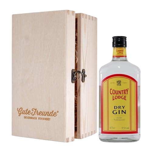 Country Lodge Dry Gin mit Geschenk-Holzkiste von Country Lodge