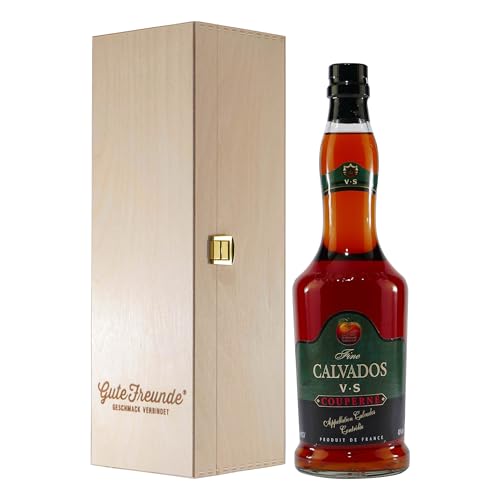 Couperne Fine Calvados V.S. mit Geschenk-Holzkiste von Couperne