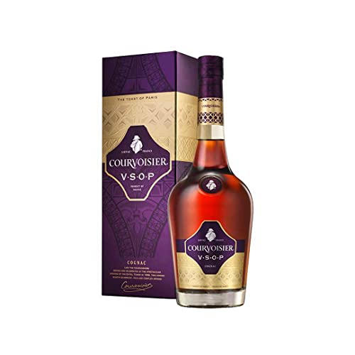 Courvoisier VSOP | Cognac aus Frankreich | mit Geschenkverpackung | einzigartig blumig-fruchtiger Geschmack | 40% Vol | 700ml Einzelflasche von Courvoisier