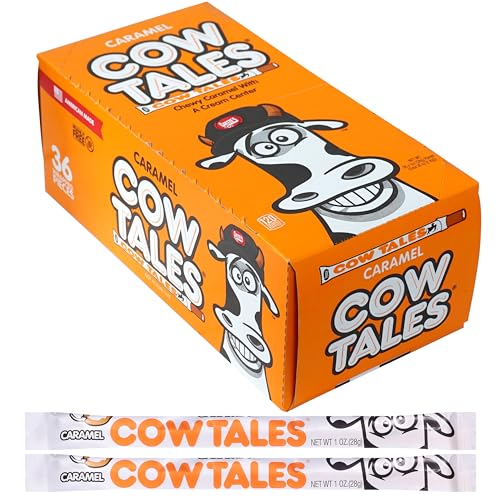 Cow Tales Vanilla Candy Chewy Caramel mit cremefarbener Mitte, 36 Stück von Goetze's