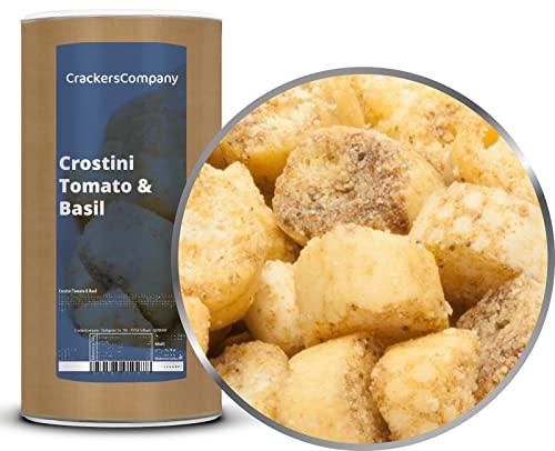 1 x 300g Semmelwürfel Croutons mit Tomate und Basilikum vegetarisch vegan laktosefrei knackig knusprig von Crackerscompany