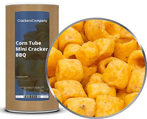 1 x 350g Snack mit leckerem BBQ Raucharoma aus Mais Snack Mischung vegetarisch von Crackerscompany