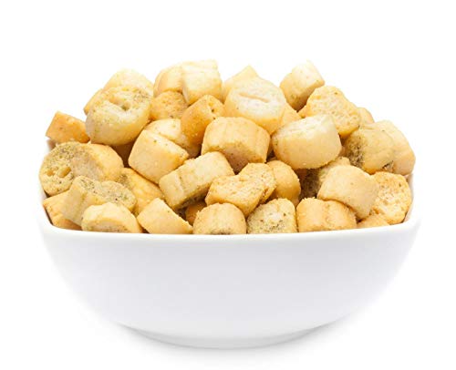 1 x 5.5kg Rosmarin Croutons Semmelwürfel vegetarisch vegan und laktosefrei für Salat Suppe Knabberei von Crackerscompany