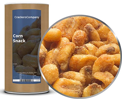 1 x 500g Corn Snack geröstet Maiskörner vegan und laktosefrei Knabberei für Zwischendurch würzig und knackig Partysnack von Crackerscompany
