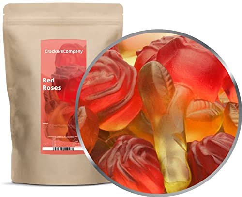 1 x 700g Fruchtsaftgummi Rosen Gummibonbon rote Rosen mit grünem Stiel ideal als Geschenk glutenfrei laktosefrei von UOOTPC