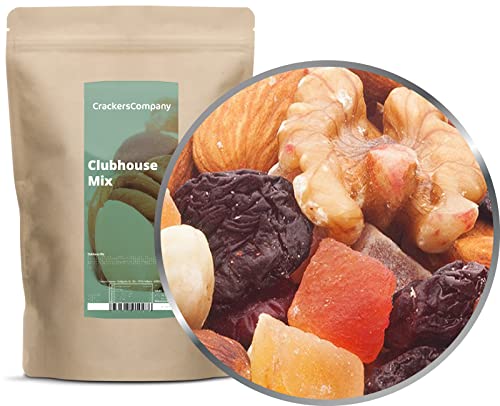 2 x 500g Premium Studentenfutter Nussmischung mit Haselnuss Paranuss Walnuss Pecan Papaya Cranberrys salzfrei vegetarisch von Crackerscompany