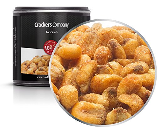 5 x 60g Corn Snack geröstet Maiskörner vegan und laktosefrei Knabberei für Zwischendurch würzig und knackig Partysnack von Crackerscompany