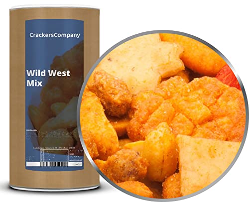 2 x 550g Cocktail Mix Cracker Wild West Snackmischung scharf viel protein Party Mischung von Crackerscompany