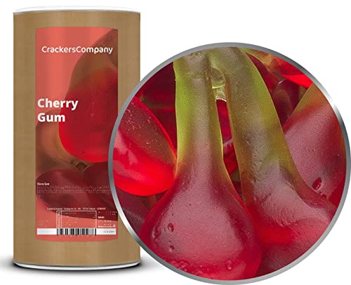 2 x 1.1kg Gummibären mit Kirschfruchtsaft Fruchtsaftgummi in Kirschenform glutenfrei laktosefrei von Crackerscompany