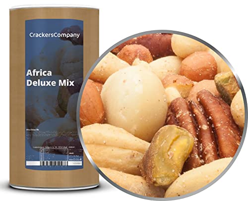 1 x 700g Nusskernmischung Afrika Erdnüsse Pecannüsse Macadamia Pistazien vegetarisch vegan laktosefrei glutenfrei von Poiget