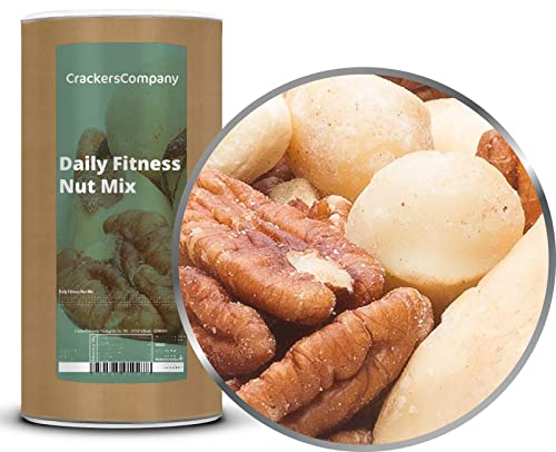 1 x 650g Fitness Nussmischung mit Cashew Macadamia Pekannuss Paranuss pur ohne Zuckerzusatz salzfrei vegetarisch vegan glutenfrei laktosefrei von Sattie