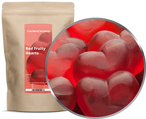 2 x 700g Fruchtsaftgummi Herzen mit Himbeersaft aus Fruchtsaftkonzentrat glutenfrei laktosefrei von UOOTPC