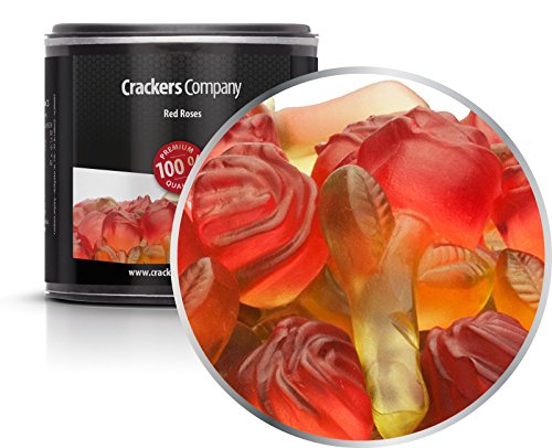 5 x 110g Fruchtsaftgummi Rosen Gummibonbon rote Rosen mit grünem Stiel ideal als Geschenk glutenfrei laktosefrei von UOOTPC