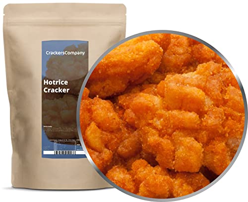 1 x 150g Reiscracker scharf Hotrice Cracker pikant würzig exotisch Reiskräcker vegetarisch laktosefrei von Crackerscompany