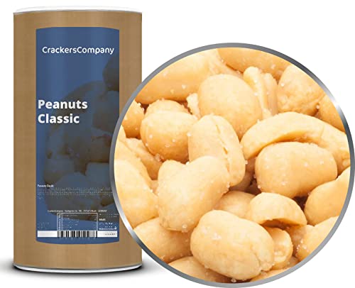 1 x 700g Erdnüsse geröstet mit Meersalz klassisch vegetarisch 26 % Protein knackig und knusprig von Crackerscompany