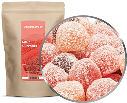 1 x 700g Fruchtgummi saure Fruchtsaft-Johannisbeeren Gummibonbon mit Fruchtsaft von der Roten Johannisbeere aus Fruchtsaftkonzentrat glutenfrei laktosefrei von UOOTPC