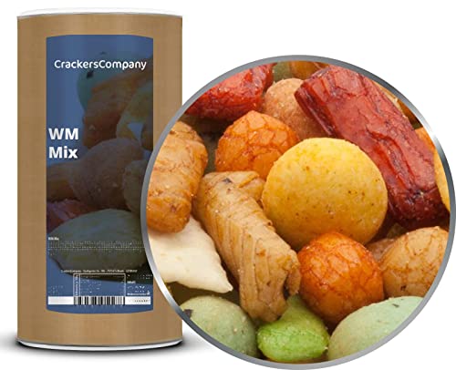 1 x 300g Snack Mix Weltmeistermischung fettarm mit Erdnus Wasabi Nacho Chips Reiscracker von Crackerscompany