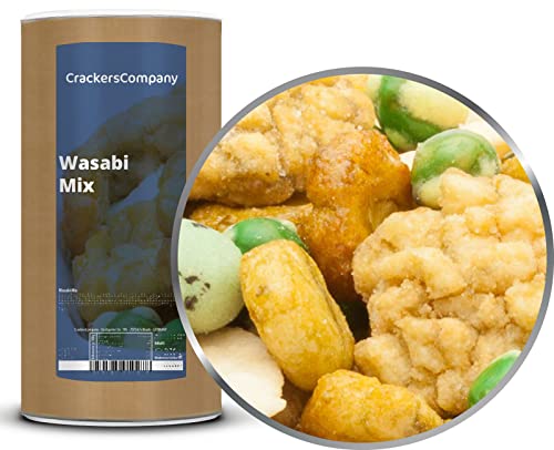 1 x 300g Wasabi Cracker Mix scharf fettarm mit Reiscracker Erbse und Erdnuss von UOOTPC