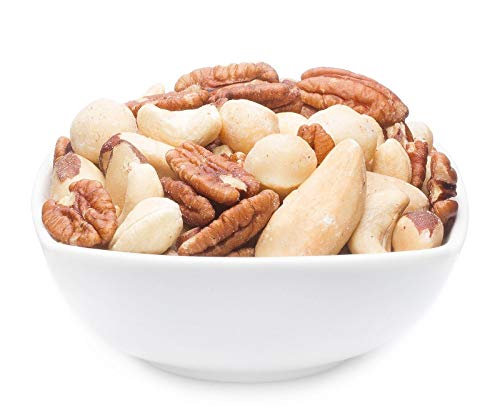 1 x 3kg Fitness Nussmischung mit Cashew Macadamia Pekannuss Paranuss pur ohne Zuckerzusatz salzfrei vegetarisch vegan glutenfrei laktosefrei von Crackerscompany