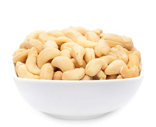 1 x 5kg Cashewkerne geröstet mit Meersalz ohne Zusätze mit 18 % Protein vegetarisch vegan laktosefrei glutenfrei von Crackerscompany