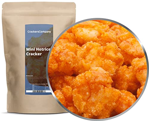 3 x 200g Reiscracker mit Sojasauce Mini Hotrice Cracker asiatisch Snack würzig feurig knusprig Knabberrei von Crackerscompany