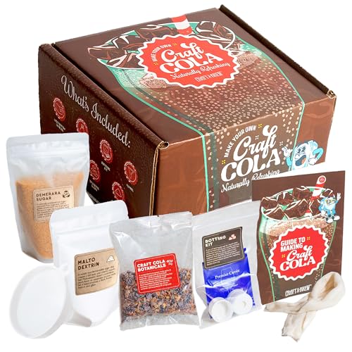 Craft A Brew - Craft Cola Kit - Einfach für Anfänger - Zu Hause Soda Making Kit - Machen Sie Ihre eigene Craft Cola - Enthält Zutaten & Wiederverwendbare Ausrüstung - Starter Home Brewing Kit - Ergibt von Craft A Brew