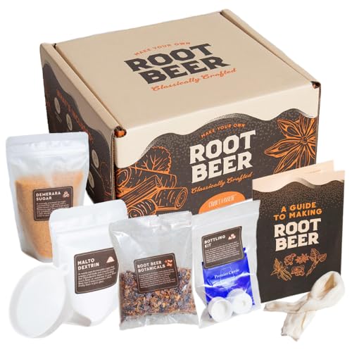 Craft A Brew - Root Beer Kit – DIY Root Beer Making Kit – Machen Sie Ihr eigenes Craft Root Beer – Komplette Ausrüstung und Zubehör – Starter Home Brewing Kit – 1 Gallone von Craft A Brew