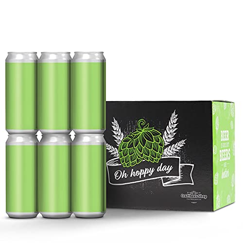 Hop, Hop, Hooray! 6 Dosen Craftbeer in Geschenkbox | inkl. EINWEG-Pfand von Craftbeer-Shop.com