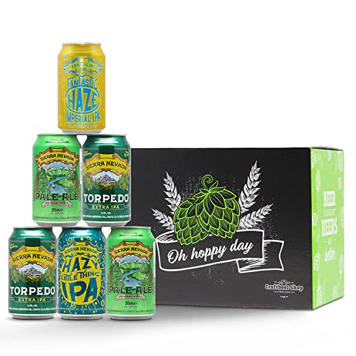 Sierra Nevada Bier im Geschenkkarton | Amerikanisches Craftbeer in einer Geschenkbox | inkl. EINWEG-Pfand von Craftbeer-Shop.com