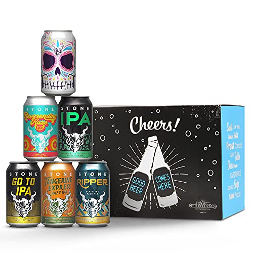 Stone Bier im Geschenkkarton | Craft Beer in einer Geschenkbox | inkl. EINWEG-Pfand von Craftbeer-Shop.com