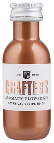 Crafter`s Aromatic Flower Gin, 44,3% (24 x 0.04 L) - Miniatur - Rose, Yuzu & Wacholder - Gin der sich verfärbt - Perfekt als Präsent & für ein Gin Tasting von Crafter`s