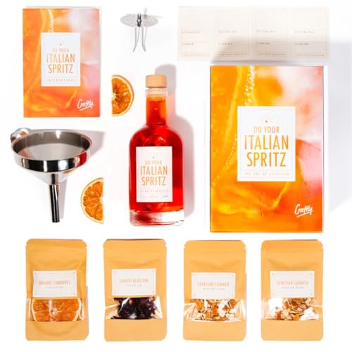 Craftly Italienisches Spritz Infusion-kit | Einzigartiges Aperitivo-Erlebnis zu Hause | DIY Cocktail Set für Aperitivo und Spritz von Craftly