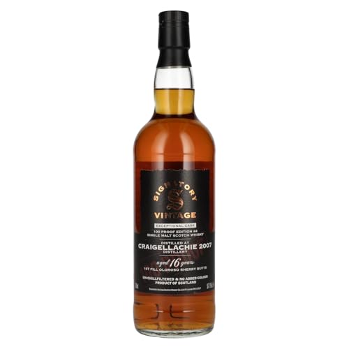 Signatory Vintage 100 Proof Edition CRAIGELLACHIE 16 Years Old Exceptional Cask #4 2007 57,1% Vol. 0,7l von Signatory Vintage