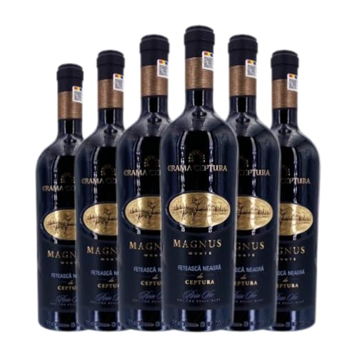 Crama Ceptura Cervus Magnus Monte Fetească Neagră 75 cl Rotwein (Karton mit 6 Flaschen von 75 cl) von Crama Ceptura SRL