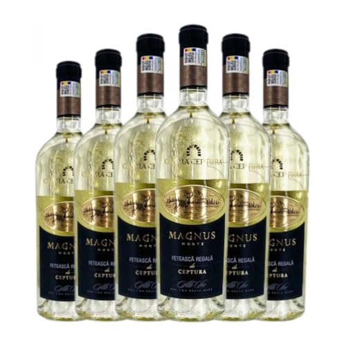 Crama Ceptura Cervus Magnus Monte Feteasca Regala Jung 75 cl Weißwein (Karton mit 6 Flaschen von 75 cl) von Crama Ceptura SRL