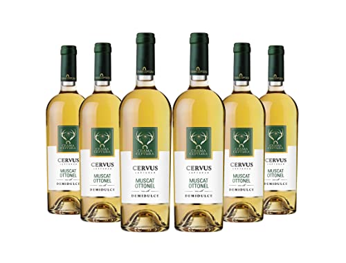 Crama Ceptura | CERVUS CEPTURUM Muscat Ottonel – Weißwein halbtrocken aus Rumänien | Weinpaket 6 x 0.75 L von Crama Ceptura